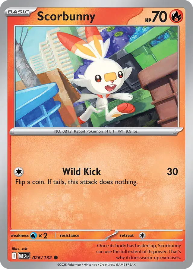 Scorbunny (026/132) - Mega Evolution