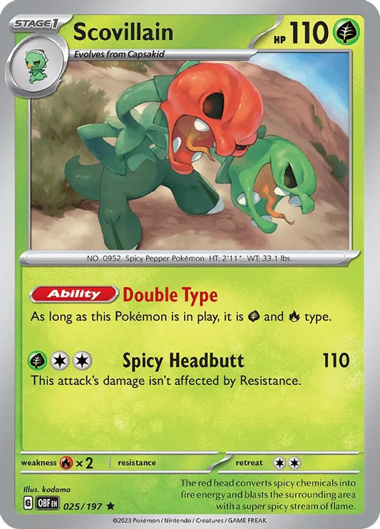 Scovillain Holo (025/197) - Obsidian Flames