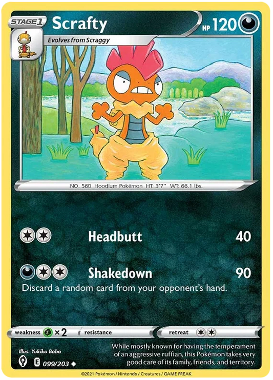 Scrafty (099/203) - Evolving Skies