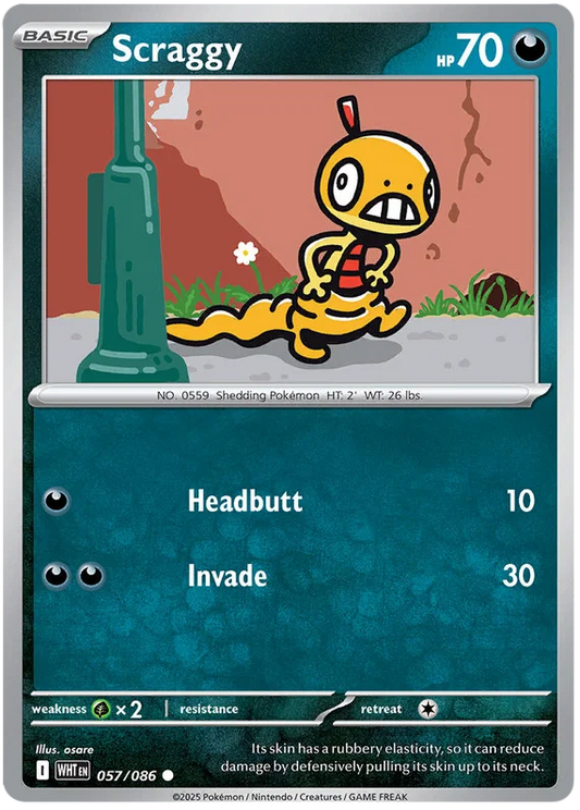 Scraggy (057/086) - White Flare