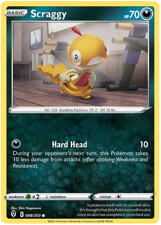 Scraggy (098/203) - Evolving Skies