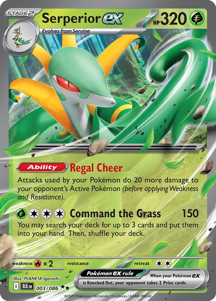 Serperior ex (003/086) - Black Bolt