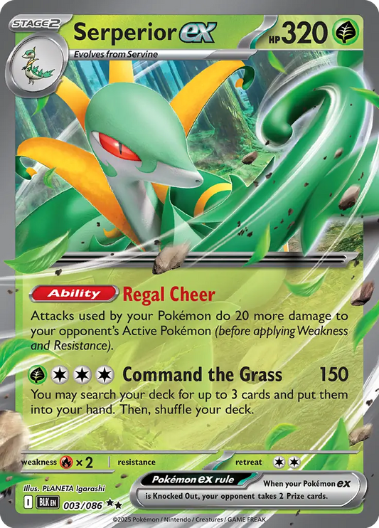 Serperior ex (003/086) - Black Bolt