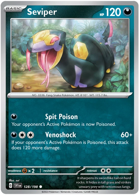 Seviper (128/198) - Scarlet & Violet