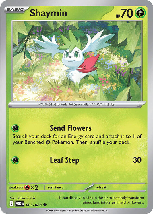 Shaymin [Reverse Holo] (003/088) - Perfect Order