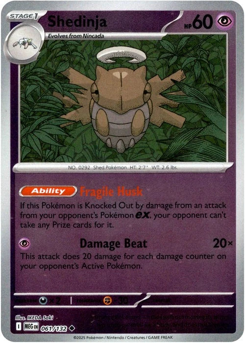 Shedinja Reverse Holo (061/132) - Mega Evolution