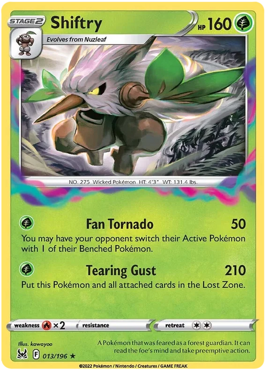 Shiftry [Reverse Holo] (013/196) - Lost Origin