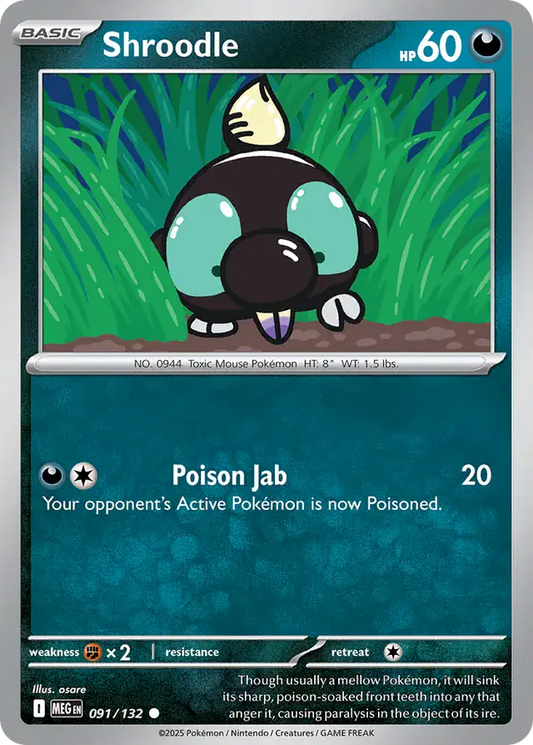 Shroodle (091/132) - Mega Evolution