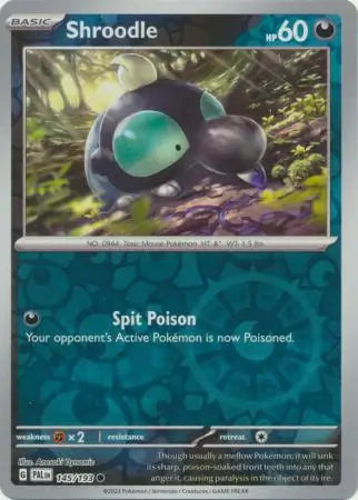 Shroodle Reverse Holo (145/193) - Paldea Evolved