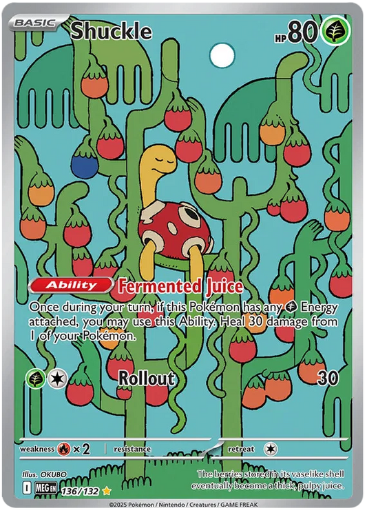 Shuckle (136/132) Illustration Rare - Mega Evolution