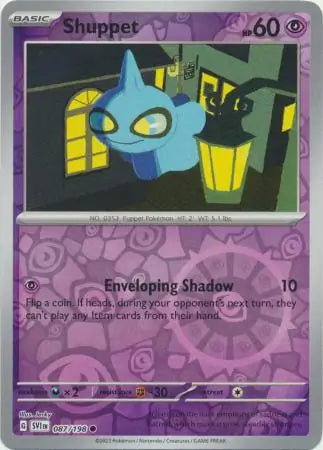 Shuppet Reverse Holo (087/198) - Scarlet & Violet