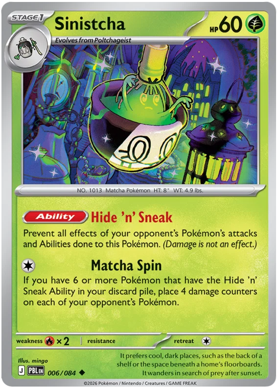 Sinistcha [Reverse Holo] (006/084) - Pitch Black