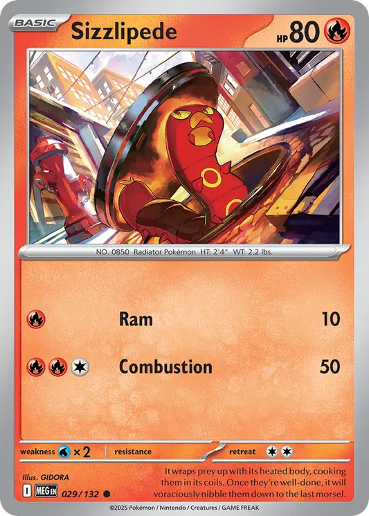 Sizzlipede (029/132) - Mega Evolution