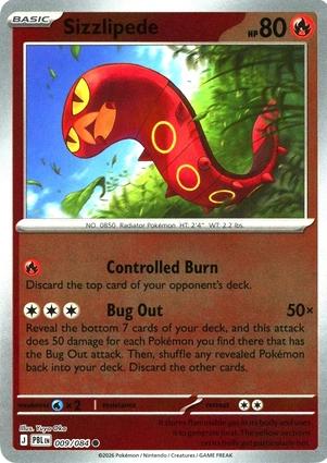 Sizzlipede Reverse Holo (009/084) - Pitch Black