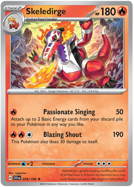 Skeledirge Holo (038/198) - Scarlet & Violet