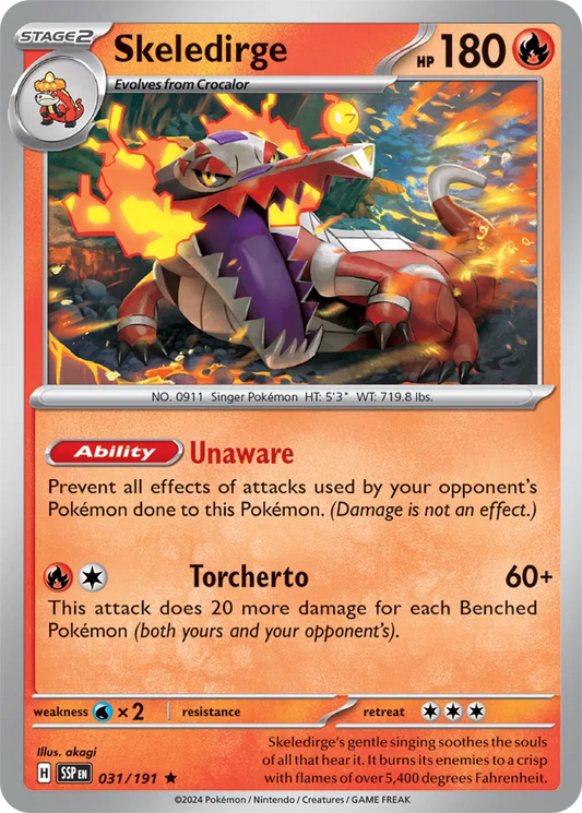 Skeledirge Holo (031/191) - Surging Sparks