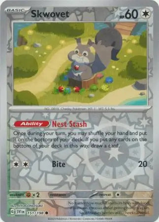 Skwovet Reverse Holo (151/198) - Scarlet & Violet