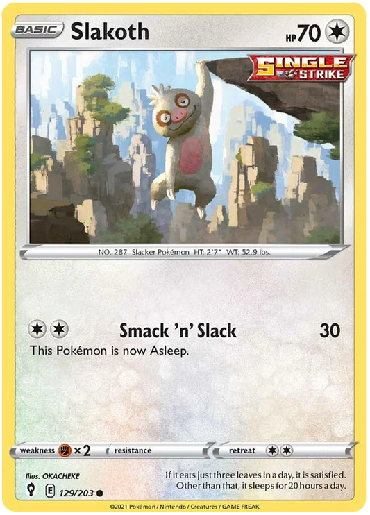 Slakoth (129/203) - Evolving Skies