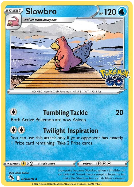 Slowbro [Reverse Holo] (020/078) - Pokémon Go