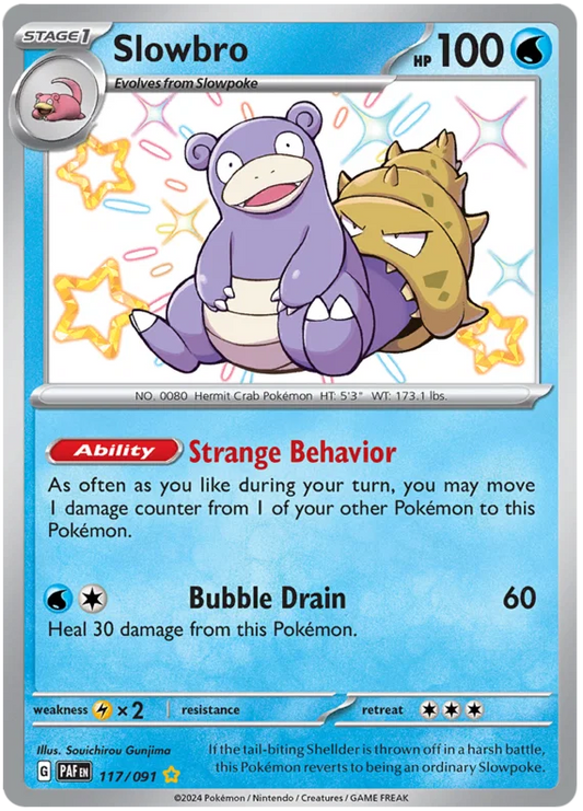 Slowbro (117/091) Shiny Rare - Paldean Fates