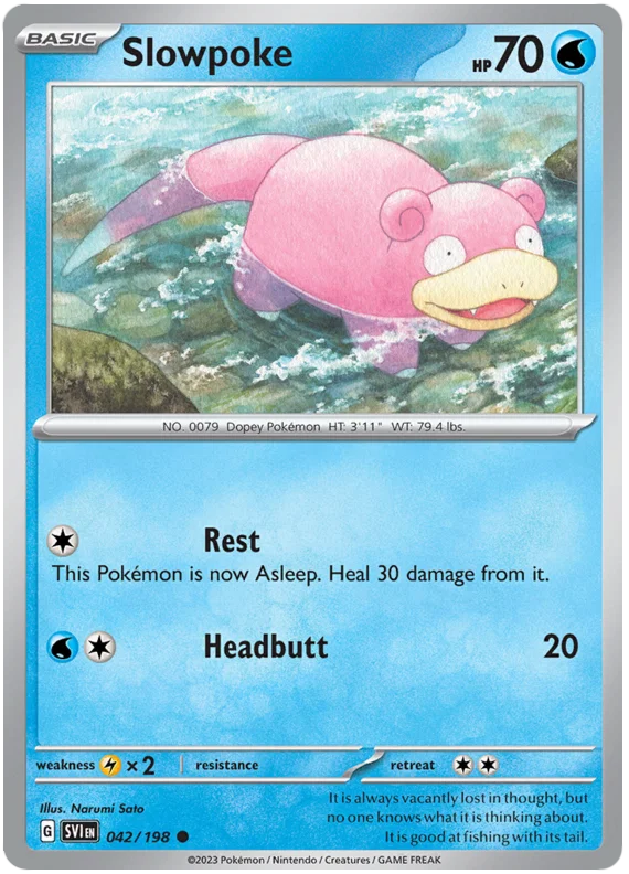 Slowpoke (042/198) - Scarlet & Violet