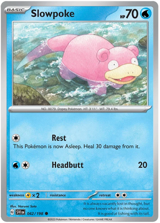 Slowpoke (042/198) - Scarlet & Violet