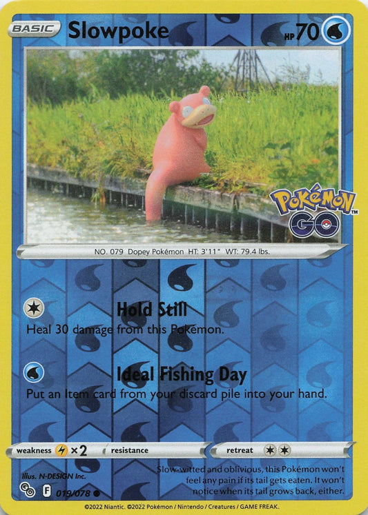 Slowpoke Reverse Holo (019/078) - Pokémon Go