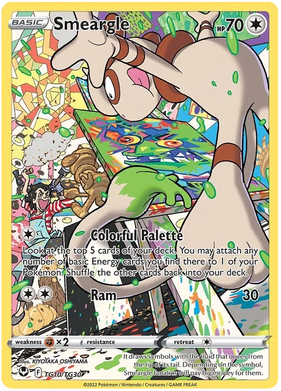 Smeargle (TG10/TG30) - Silver Tempest - Trainer Gallery