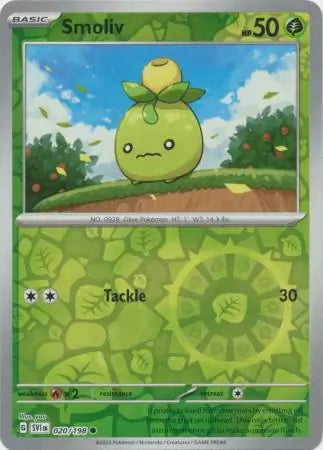Smoliv Reverse Holo (020/198) - Scarlet & Violet