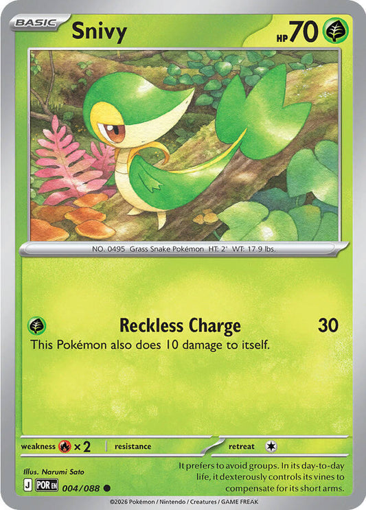 Snivy [Reverse Holo] (004/088) - Perfect Order