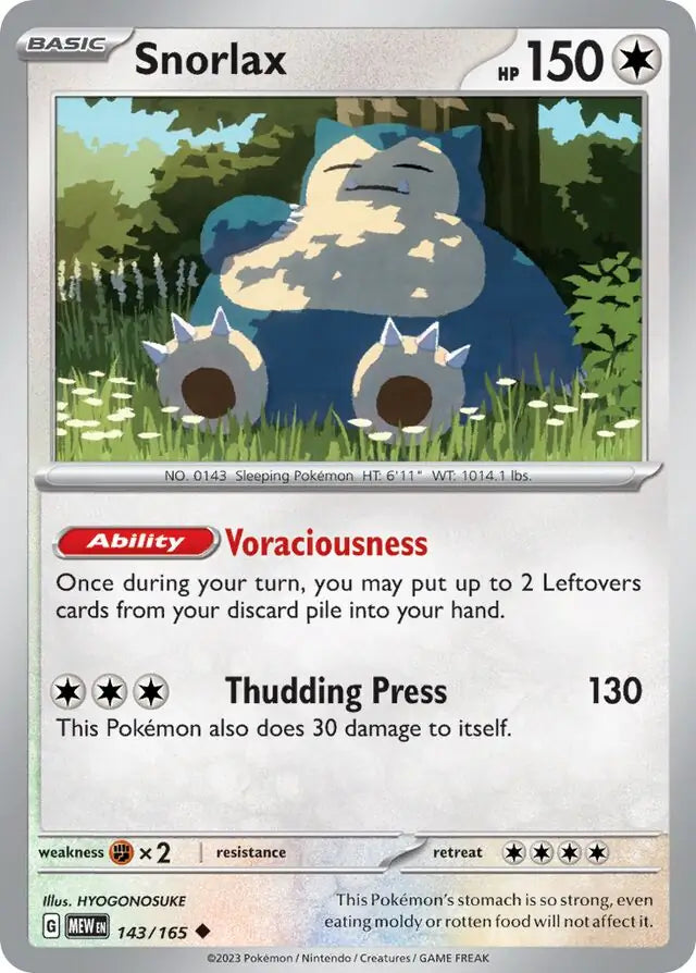 Snorlax (143/165) - 151