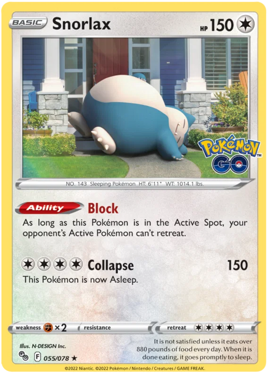 Snorlax Holo (055/078) - Pokémon Go