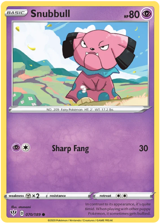 Snubbull (070/189) - Darkness Ablaze