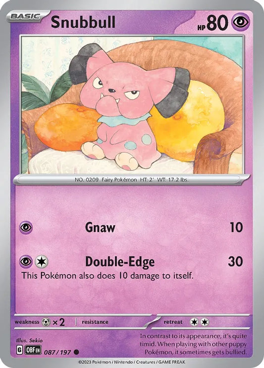Snubbull (087/197) - Obsidian Flames