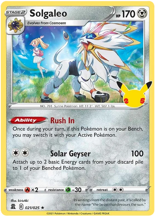 Solgaleo (021/025) - Celebrations