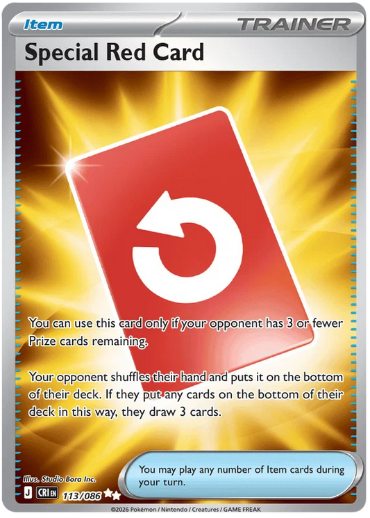 Special Red Card (113/086) Ultra Rare - Chaos Rising