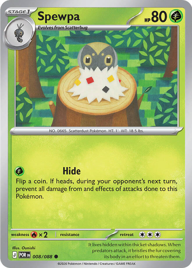 Spewpa [Reverse Holo] (008/088) - Perfect Order