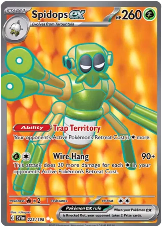 Spidops ex (223/198) Ultra Rare - Scarlet & Violet