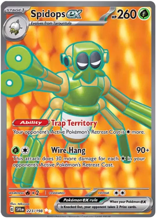 Spidops ex (223/198) Ultra Rare - Scarlet & Violet