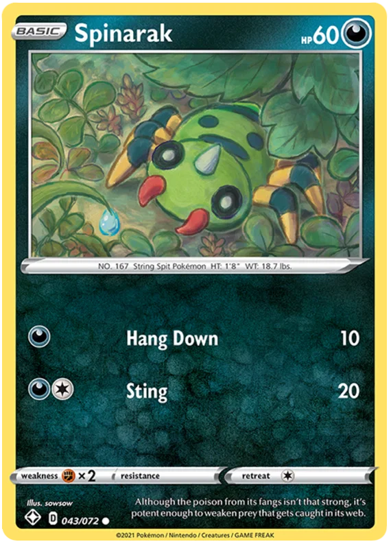 Spinarak (043/072) - Shining Fates