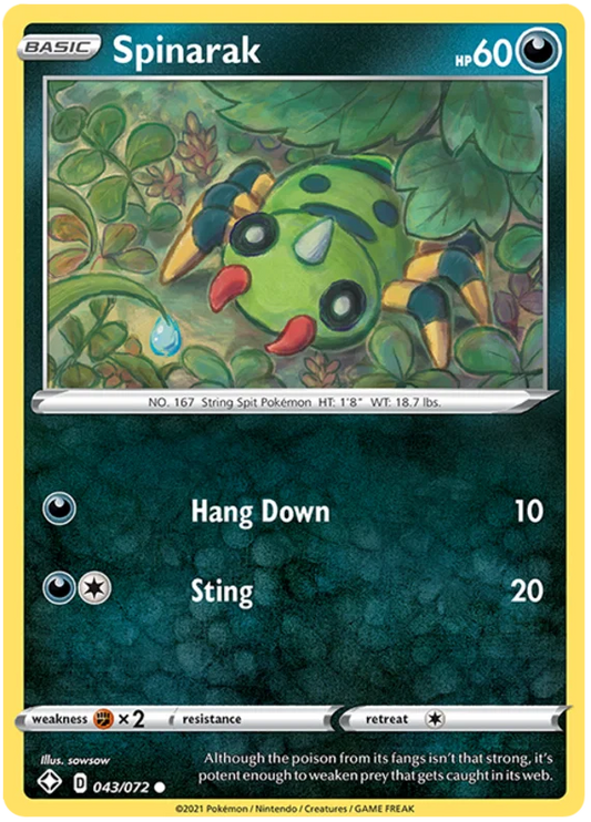 Spinarak (043/072) - Shining Fates