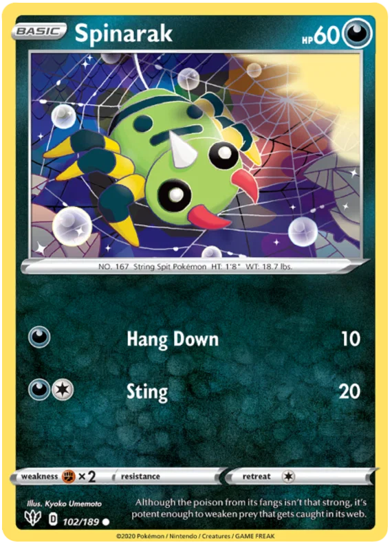 Spinarak (102/189) - Darkness Ablaze