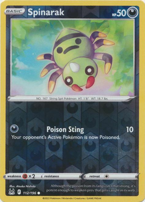 Spinarak Reverse Holo (112/196) - Lost Origin