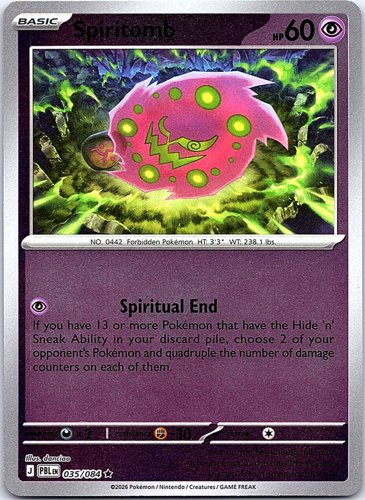 Spiritomb Reverse Holo (035/084) - Pitch Black
