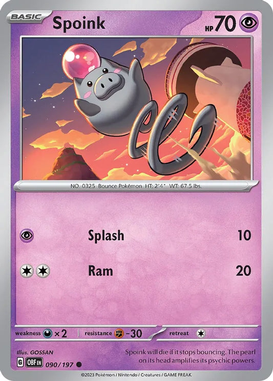 Spoink (090/197) - Obsidian Flames
