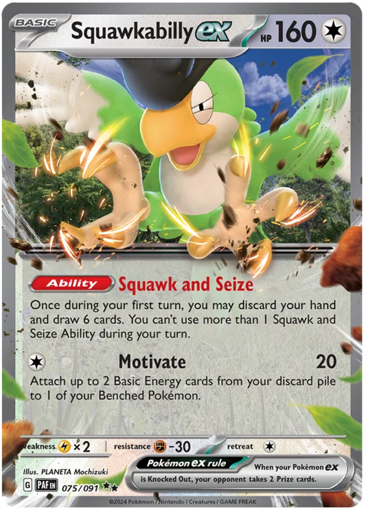 Squawkabilly ex (075/091) - Paldean Fates