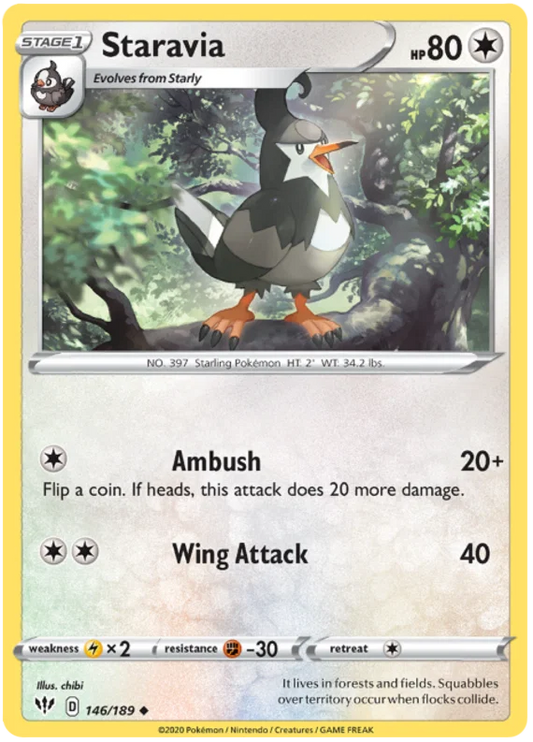 Staravia (146/189) - Darkness Ablaze