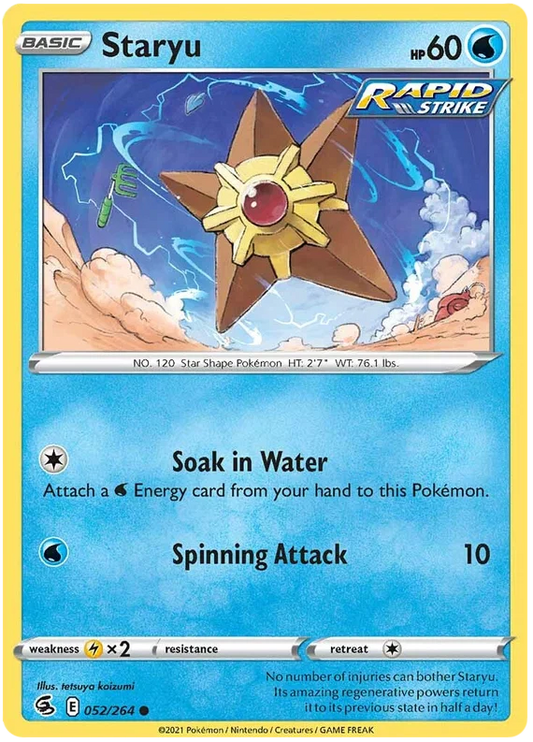 Staryu [Reverse Holo] (052/264) - Fusion Strike