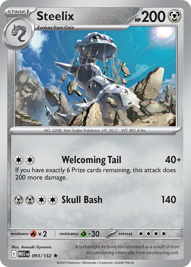 Steelix Holo (093/132) - Mega Evolution
