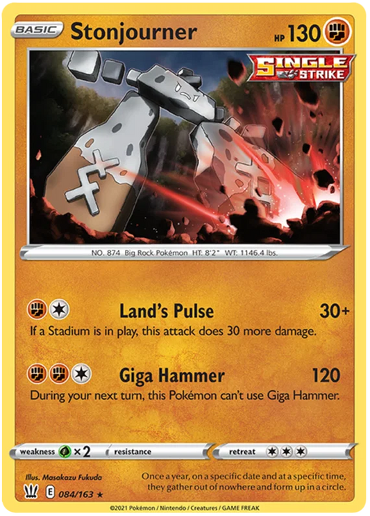 Stonjourner [Reverse Holo] (084/163) - Battle Styles